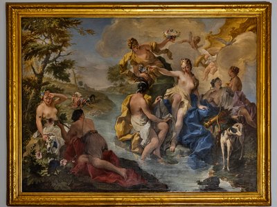 Diana a nymfy od Giovanni Battista Pittoni