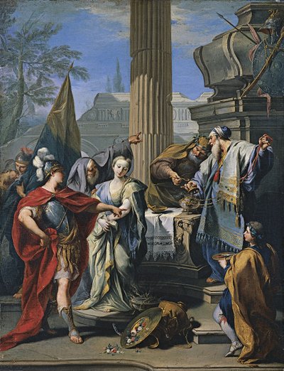 Oběť Polyxeny od Giovanni Battista Pittoni