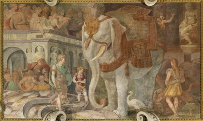 Královský slon od Giovanni Battista Rosso Fiorentino