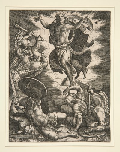 Vzkříšení od Giovanni Battista Scultori
