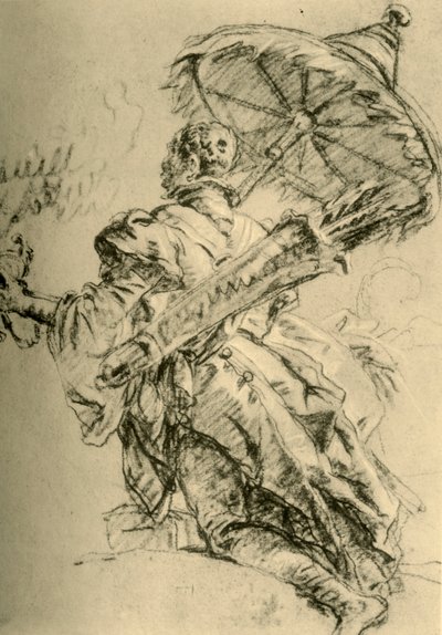 Moor s toulcem a slunečníkem, 1752, 1928. od Giovanni Battista Tiepolo