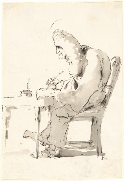 Benátský právník u svého stolu od Giovanni Battista Tiepolo