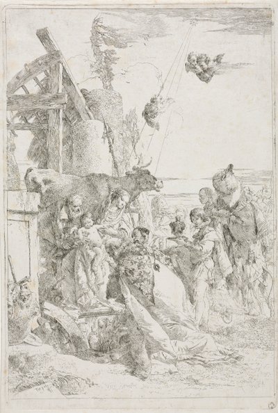 Klanění tří králů od Giovanni Battista Tiepolo
