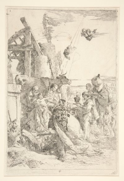 Klanění tří králů od Giovanni Battista Tiepolo