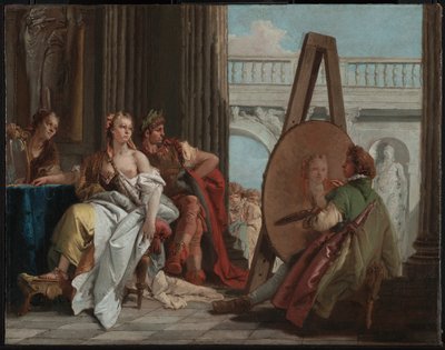 Alexandr Veliký a Campaspe ve studiu Apelles od Giovanni-Battista Tiepolo