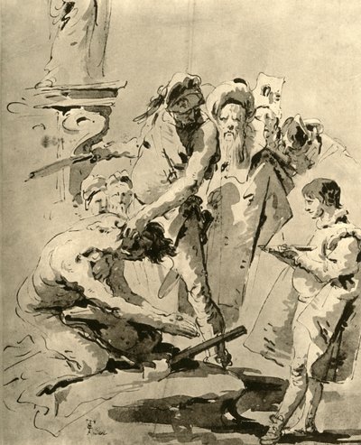Stětí světce, polovina 18. století, 1928 od Giovanni Battista Tiepolo