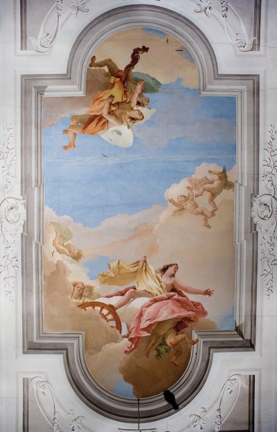 Strop vstupní haly v Palazzina, 1757 od Giovanni Battista Tiepolo