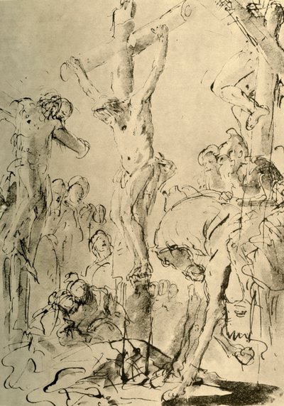 Ukřižování, polovina 18. století, 1928 od Giovanni Battista Tiepolo