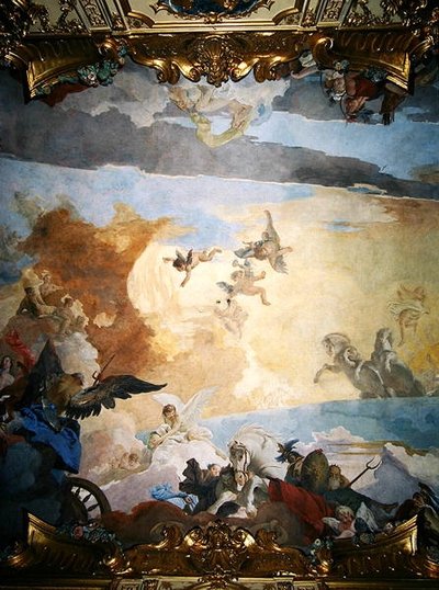 Detail z kurzu Slunce, 1740 od Giovanni Battista Tiepolo