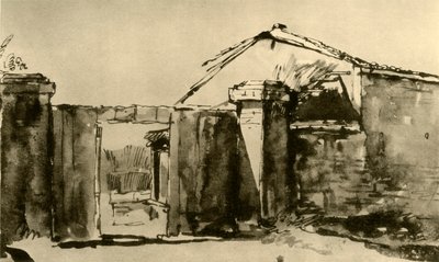 Vchod do hospodářského dvora, polovina 18. století, 1928 od Giovanni Battista Tiepolo