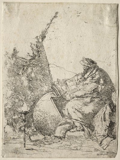 Fantasy: Filozof. od Giovanni Battista Tiepolo