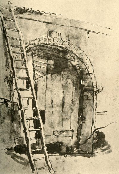 Brána, polovina 18. století, 1928 od Giovanni Battista Tiepolo
