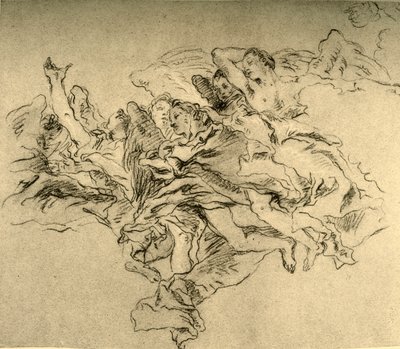 Skupina vznášejících se andělů, c1755, 1928 od Giovanni Battista Tiepolo