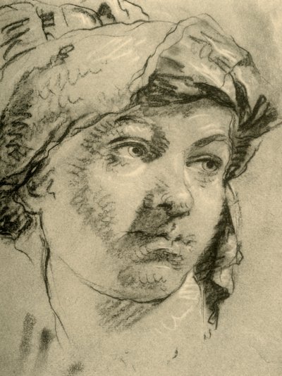 Hlava dívky s turbanem, polovina 18. století, 1928 od Giovanni Battista Tiepolo