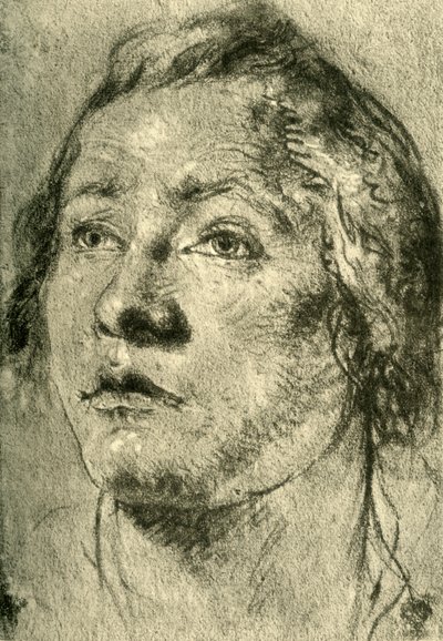 Hlava mladého muže, polovina 18. století, 1928 od Giovanni Battista Tiepolo