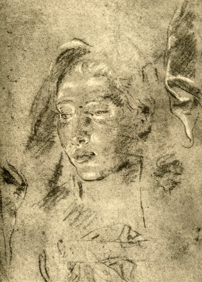 Hlava mladé ženy, polovina 18. století, 1928 od Giovanni Battista Tiepolo