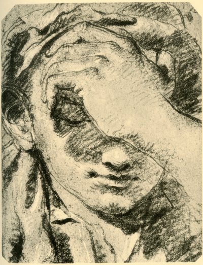 Hlava mladé ženy, polovina 18. století, 1928 od Giovanni Battista Tiepolo