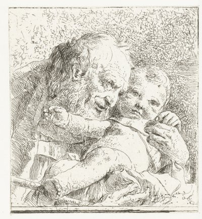 Svatý Josef s Ježíškem v náručí od Giovanni Battista Tiepolo