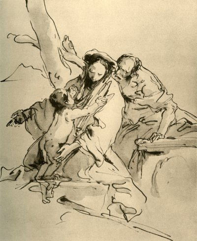 Svatá rodina, polovina 18. století, 1928 od Giovanni Battista Tiepolo