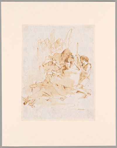 Svatá rodina se svatým Janem a dvěma anděly od Giovanni Battista Tiepolo