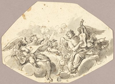 Musizierende Engel von Giovanni-Battista Tiepolo