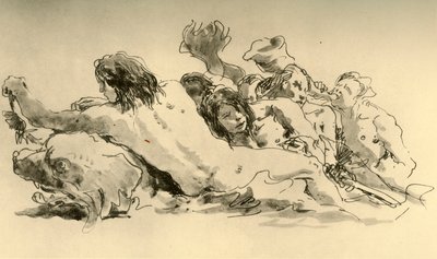 Nereidy a Triton, c1753-1762, 1928 od Giovanni Battista Tiepolo