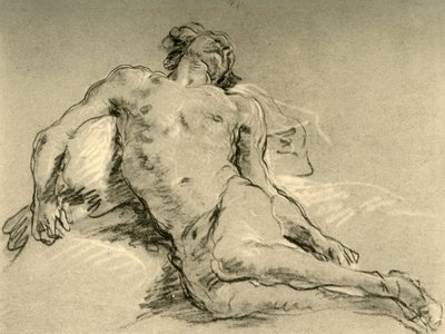 Nahé odpočívání, polovina 18. století, 1928 od Giovanni Battista Tiepolo