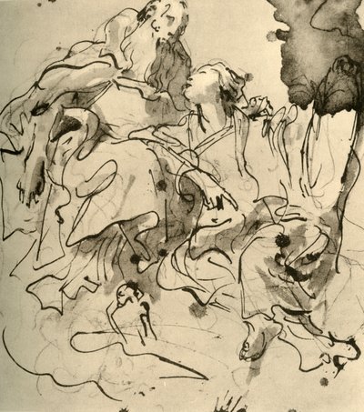 Starý muž a mladá žena, 1761, 1928 od Giovanni Battista Tiepolo