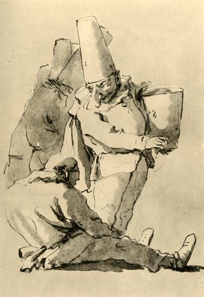 Pulcinelli, polovina 18. století, 1928 od Giovanni Battista Tiepolo