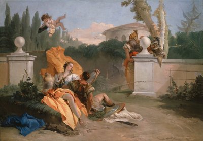 Rinaldo a Armida v její zahradě od Giovanni Battista Tiepolo