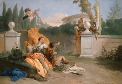 Rinaldo und Armida in ihrem Garten, 1742-45 von Giovanni Battista Tiepolo