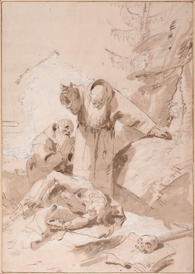 Svatý Fidelis ze Sigmarigenu a svatý Josef z Leonessy od Giovanni Battista Tiepolo