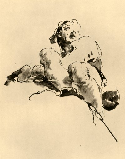 Hockender Jüngling, Mitte des 18. Jahrhunderts, 1928 von Giovanni Battista Tiepolo
