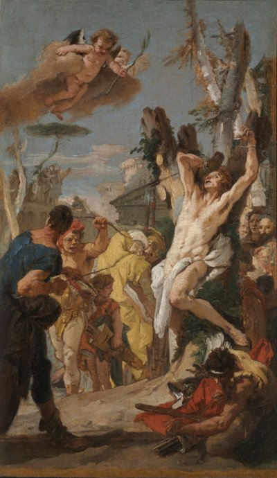 Studie für Das Martyrium des Heiligen Sebastian, 1739 von Giovanni Battista Tiepolo