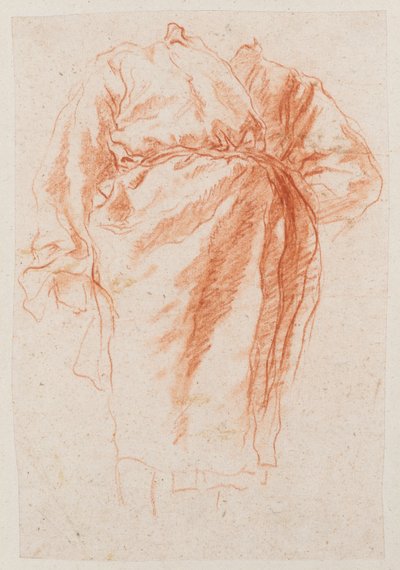 Studie drapované postavy od Giovanni Battista Tiepolo