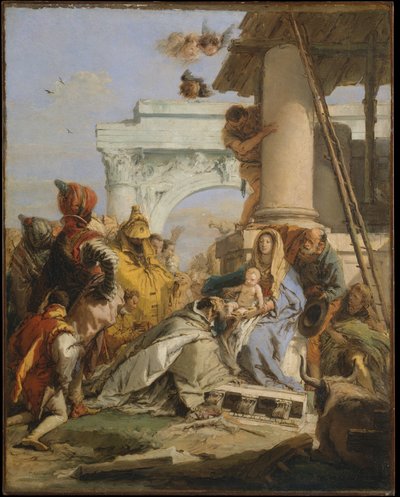 Klanění tří králů od Giovanni Battista Tiepolo