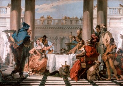 Kleopatřina hostina, 1743-1744 od Giovanni Battista Tiepolo