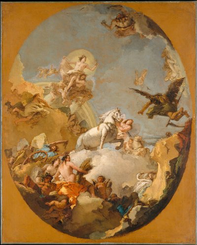 Vůz Aurory od Giovanni Battista Tiepolo