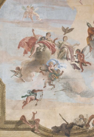 Der Fall der Dämonen, Geschichten von Scipio, Detail, 1731 (Detail) von Giovanni Battista Tiepolo