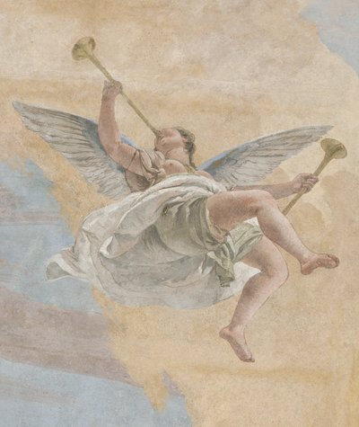 Pád démonů, Příběhy Scipia, detail, 1731 od Giovanni Battista Tiepolo