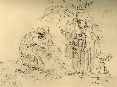 Die Öffnung eines Grabes, Mitte des 18. Jahrhunderts, 1928 von Giovanni Battista Tiepolo