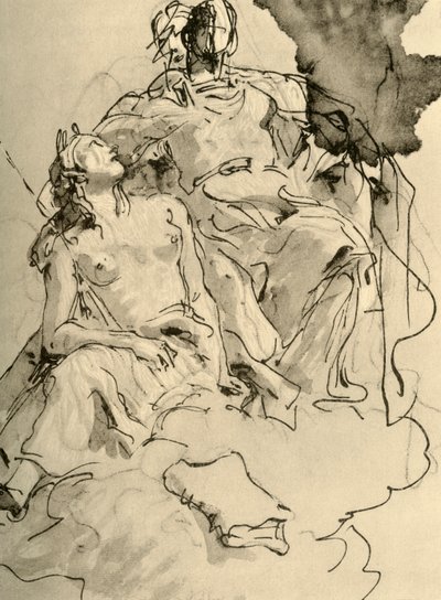 Dvě ženy, polovina 18. století, 1928 od Giovanni Battista Tiepolo