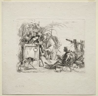 Various Caprices: Death Giving Audience, 1785. od Giovanni Battista Tiepolo