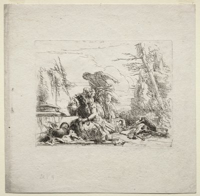 Různé rozmary: Žena v poutech od Giovanni-Battista Tiepolo