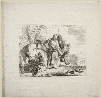 Různé rozmar: Mladý voják a astrolog od Giovanni Battista Tiepolo