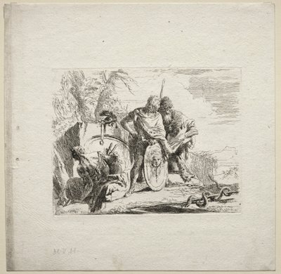 Různé rozmary: Mladý voják a astrolog, 1785. od Giovanni Battista Tiepolo