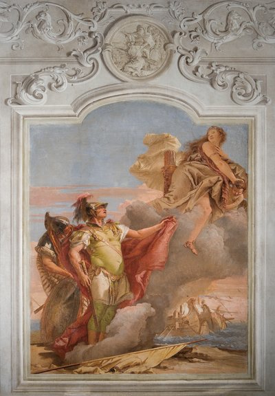 Venuss Loučení s Aeneem, z pokoje Aeneid v Palazzině, 1757 od Giovanni Battista Tiepolo