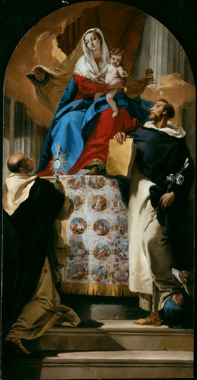 Panna a dítě se svatými Dominikem a Hyacintou od Giovanni Battista Tiepolo