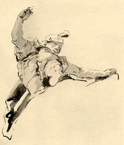 Válečník stojící na oblacích, polovina 18. století, 1928 od Giovanni Battista Tiepolo