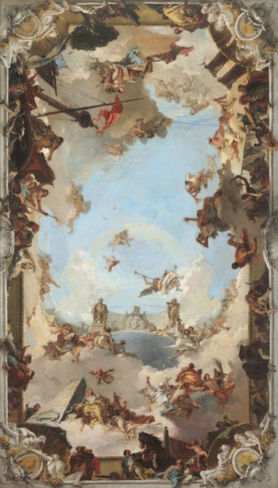 Reichtum und Nutzen der spanischen Monarchie unter Karl III., 1762 von Giovanni Battista Tiepolo